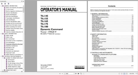 New Holland T6 145 T6 155 T6 165 T6 175 T6 180 Dynamic Command Stage IV