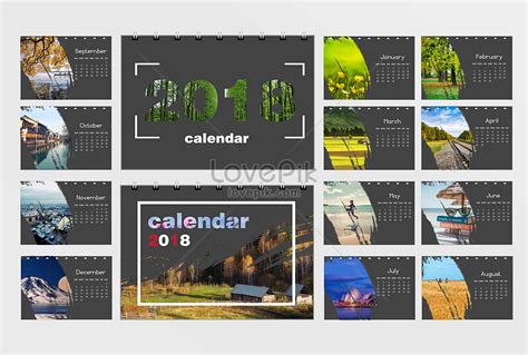 2018 landscape calendar template image_picture free download 400079409 ...