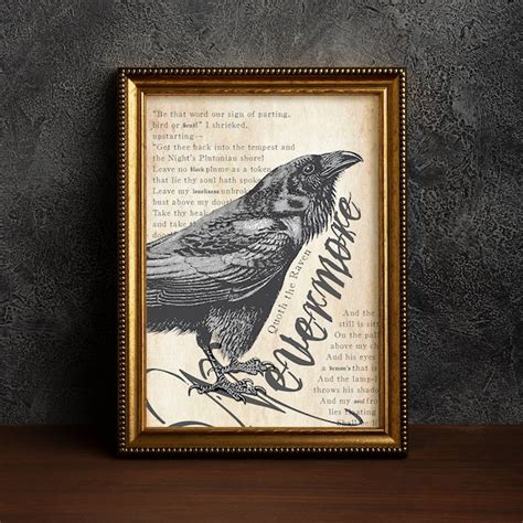 The Raven Nevermore Print Etsy