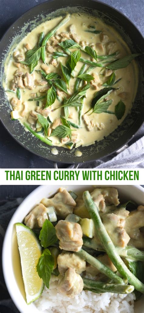 THAI GREEN CURRY WITH CHICKEN - FoodVox.com