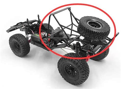 Metal Body Roll Cage Assembly Full Tube Frame Chassis For 110 Rc Rock Crawler Axial Scx10 Ii