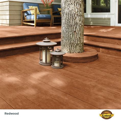 Cabot Redwood Semi Solid Exterior Wood And Sealer 1 Gallon In The