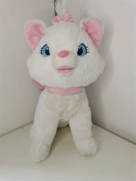 Disney Store Marie The Cat Aristocats Stuffed Soft Plush Toy White