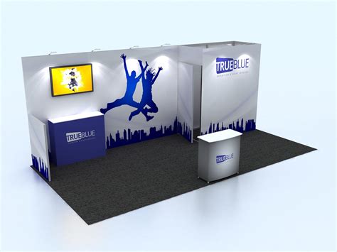 R5 10′ X 20′ Custom Trade Show Booth Design Trueblue Exhibits