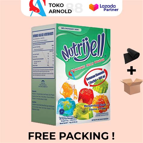 Nutrijell Agar Agar Rasa Melon Nutrijell Honey Dew Box Pcs