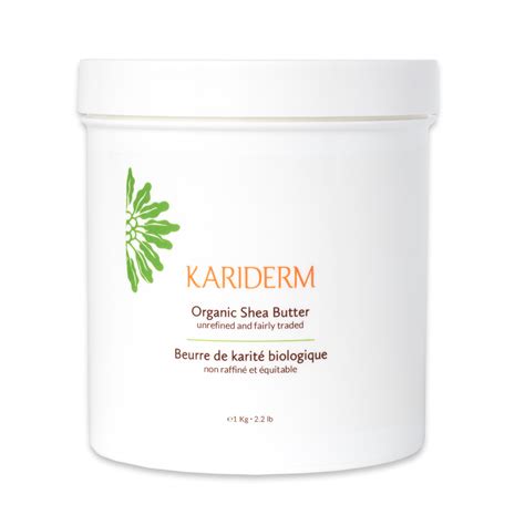 Beurre de karité bio 1 kg certifié bio et équitable Kariderm