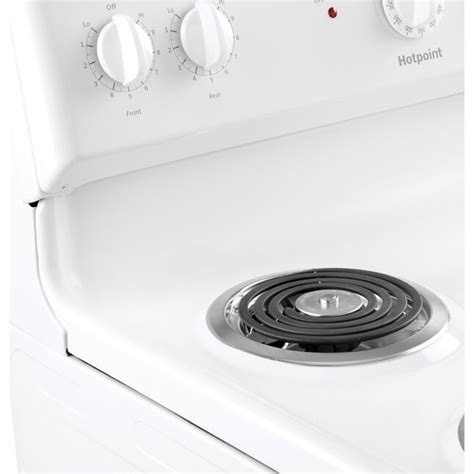 Hotpoint 30 In 4 Elements 5 Cu Ft Freestanding Electric Range White In The Single Oven