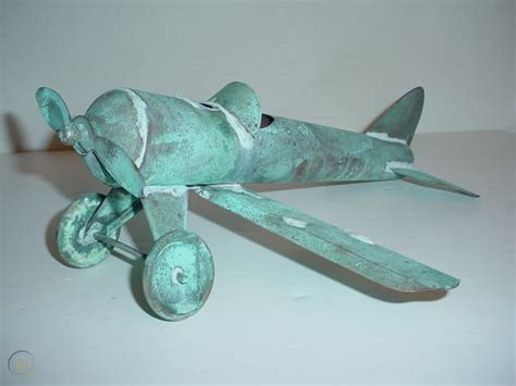 Vintage Copper Airplane Weathervane Parts | #27266735