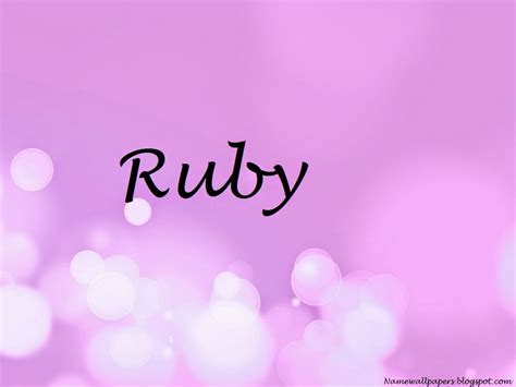 Ruby Name Wallpapers Ruby ~ Name Wallpaper Urdu Name Meaning Name Images Logo Signature