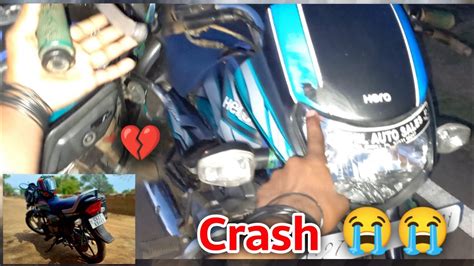 My Bike Crash 😔 Mera Bike Crash Ho Gya Gone Wrong 😔😭sj27 Youtuber Youtube