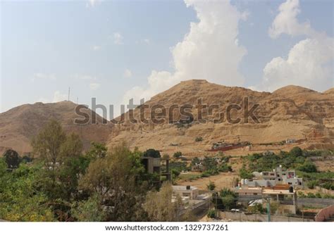 View Jericho Oasis Archaeological Park Mount Stock Photo 1329737261 ...