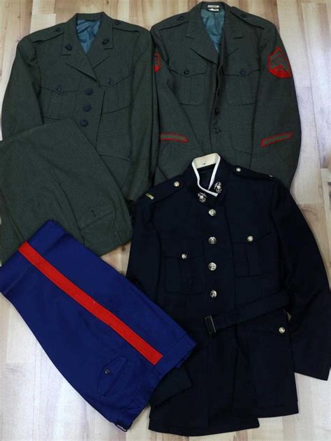 Sold Price: 3 VIETNAM ERA USMC MARINE DRESS UNIFORMS 1 OFFICER - August ...