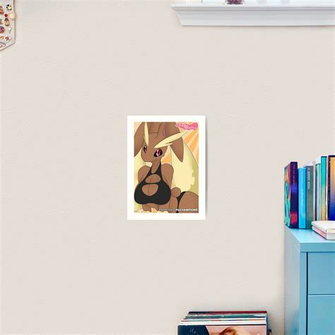 Babe Waifu Lopunny Art Print For Sale By RuifuzzArtz Redbubble