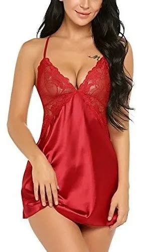 Pijamas Sexy Lingerie Cetim Mercadolivre