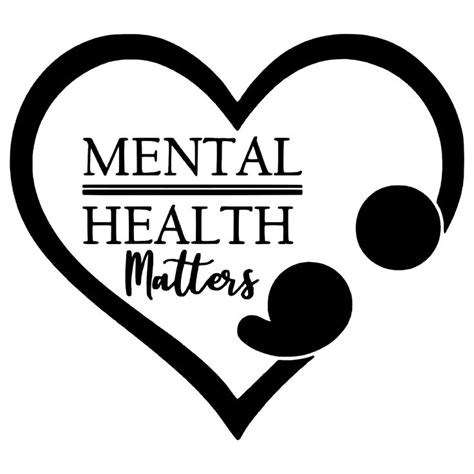 Mental Health Matters Heart Decal Stickers Window Car Wall Tumbler 22