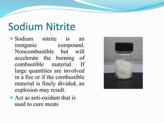 Sodium nitrite | PPT