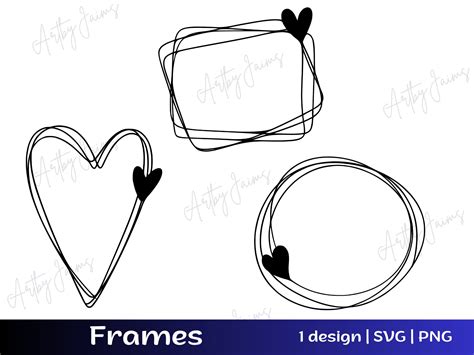 Frames Svg Heart Frame Svg Love Templates Svg Frame Template Laser