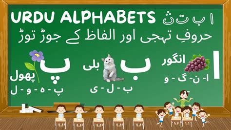 Learn Urdu Alphabets And Words And Many More حروفِ تہجی اور الفاظ کے جوڑ توڑ Youtube