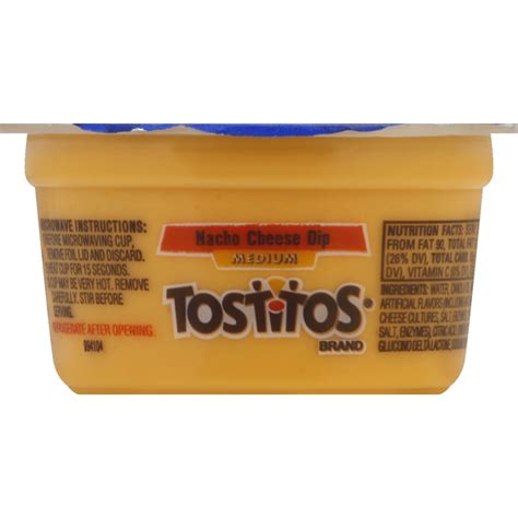 Tostitos Nacho Cheese Dip Medium 3 625 Oz Instacart