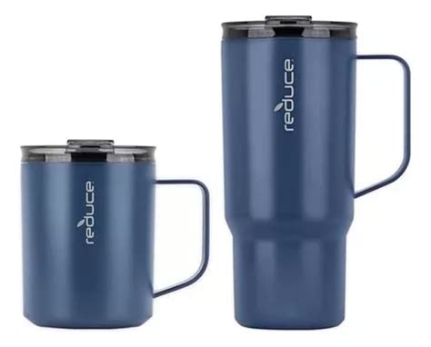 Reduce Vasos Termicos Para Cafe Azul Oscuro X 2 Und Vaso Térmico Para Café