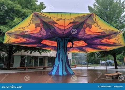 Waterproof Fabric for Umbrella Canopy on Display Stock Image - Image of ...