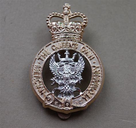 Queens Own Mercian Yeomanry Cap Badge Elliott Military