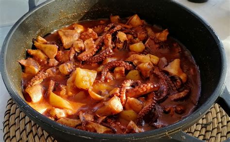 Cazuela De Pulpo Y Patatas En La Thermomix Recetas En La Thermomix