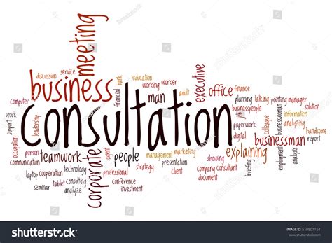 Consultation Word Cloud Concept Stock Illustration 510501154 Shutterstock