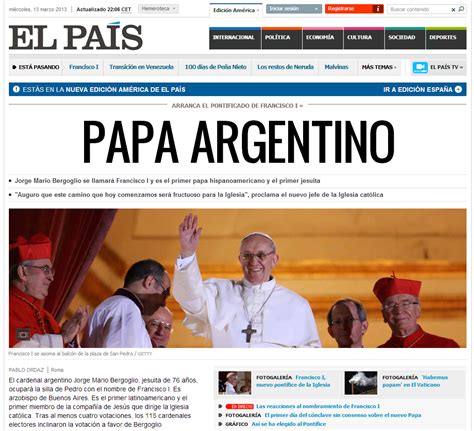 Bergoglio Es Papa Francisco I Y Argentina En Tapa