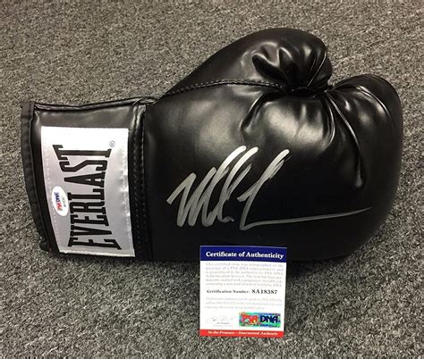 52309 Mike Tyson Signed Everlast Boxing Glove Auto Autograph Coa Hof