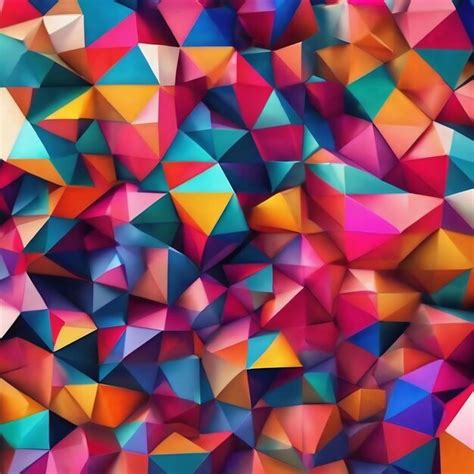 Premium Photo | 1 geometric background colorful wallpaper abstract 4k ...