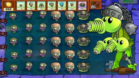 999 Zombotany Threepeater Vs All ZomPlants Plants Vs Zombies Mod YouTube