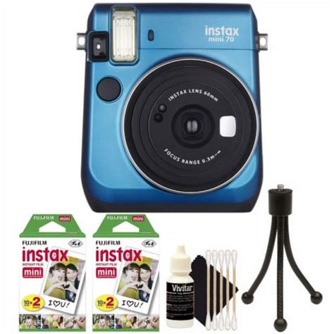 Fujifilm Instax Mini 70 Instant Film Camera Blue With Accessories 1