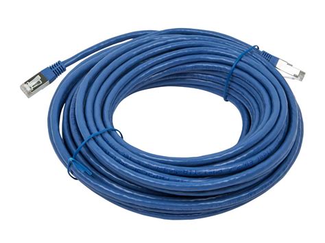 Monoprice Cat A Ft Blue Patch Cable Double Shielded S Ftp Awg