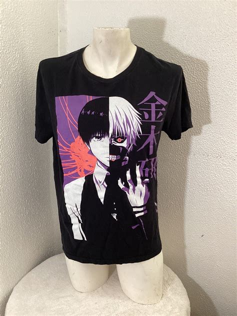 Tokyo Ghoul Funimation Size L Short Sleeve Graphic Black T Shirt Anime