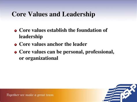 PPT - Core Leadership Values PowerPoint Presentation, free download - ID:3192101