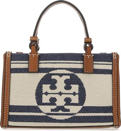 Tory Burch Ella Jacquard Striped Mini Tote Bag Shopstyle