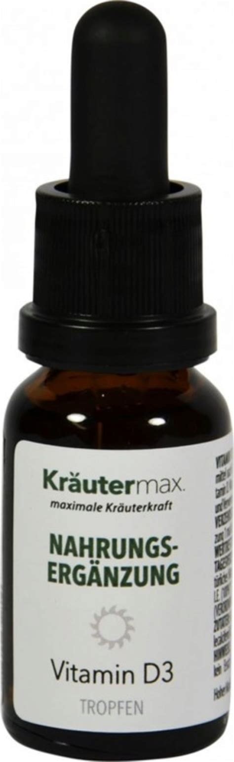 Vitamine D3 Gouttes 15 ml Kräuter Max Boutique en ligne VitalAbo