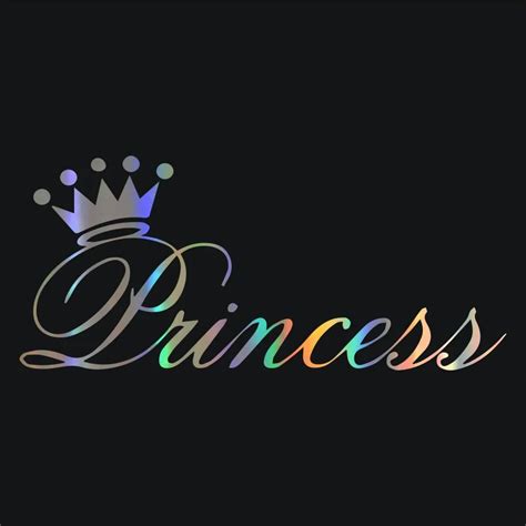 250x150mm Car Sticker Anime Beautiful Princess Crown Stickers and ...