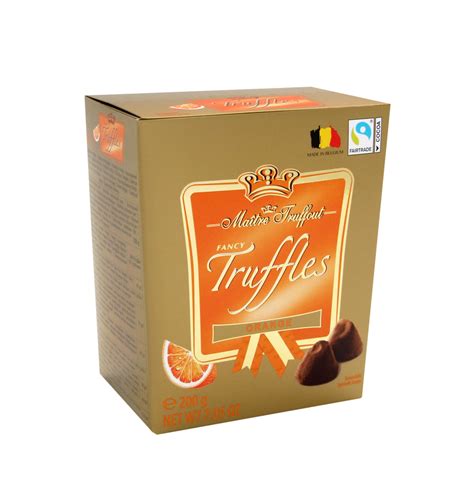 Maitre Truffout Fancy Gold Truffles Orange 200g 200g Pralinen