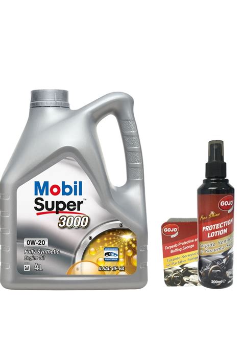 Mobil Super 3000 0W-20 Motor Yağı 4 L + Gojo Araç Bakım Seti Fiyatları ...