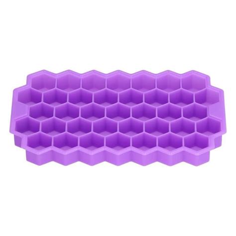 Dioche Moule à glace 37Grids Ice Cubes Mould Bac à glaçons en silicone