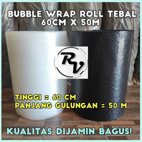 Jual Bubblewrap 60cm X 50m Bubble Wrap Roll Tebal 50cm X 50m Bening