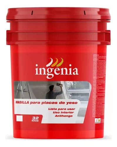 Masilla Para Durlock 32 Kg Placas De Yeso Ingenia Mm