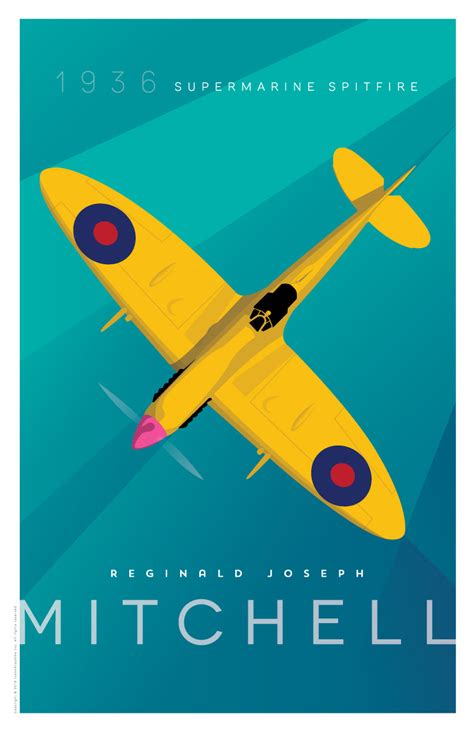 Supermarine Spitfire by R. J. Mitchell poster print – IconoGraphika