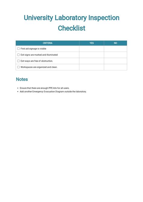 25 Free Inspection Checklist Templates Edit And Download