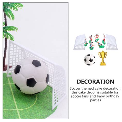 Kuchendekor Aus Kunststoff Fußball Cupcake Topper Für Jungen