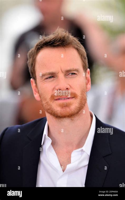 Michael Fassbender Posing At The Photocall For The Film Macbeth As Part Of The 68th Cannes Film