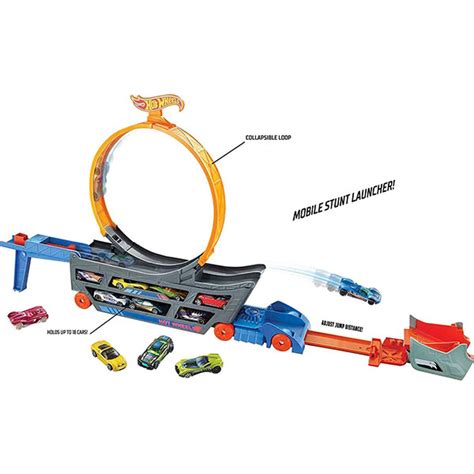 Hot Wheels Stunt N Go Truck sa stazom Multi Colour Igračka za Decu
