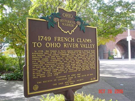 12-31 1749 French Claims to Ohio River Valley - Remarkable Ohio